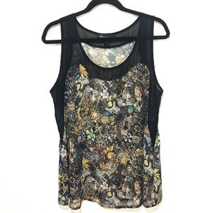 Lane Bryant floral sheer tank top 16